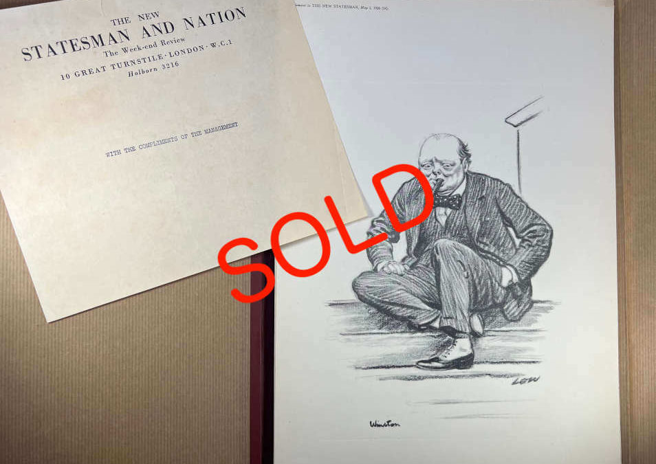 20 Sketches by David Low Including Winston Churchill