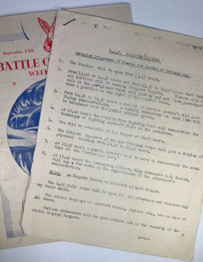 Battle of Britain Day Program 1948