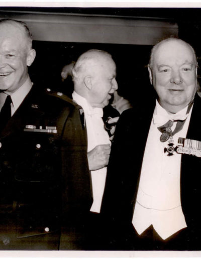 Press Photo: Winston Churchill & Dwight Eisenhower