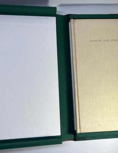 The book, Andrew Rae Duncan in Custom-made Solander Case