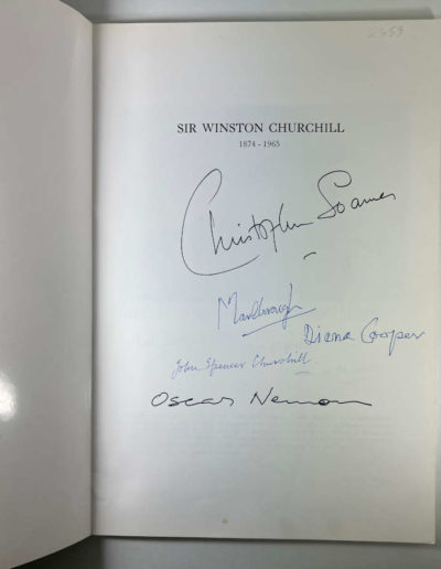 Catalog The Exhibition Of Churchill Paintings - Signatures