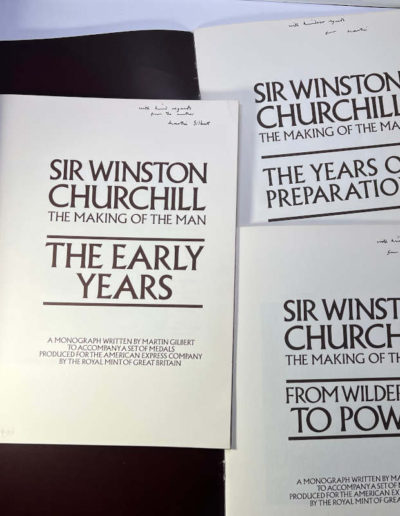 Sir Winston Churchill ,The Making of the Man: all 3 books signed