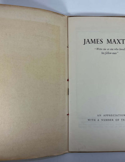 James Maxton: Title Page