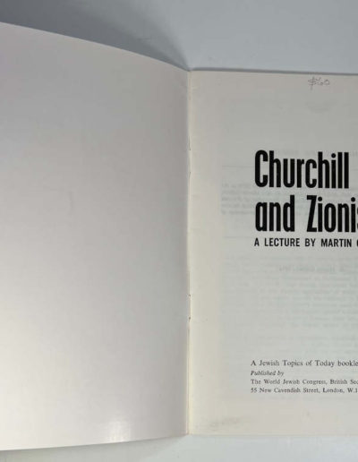 Title Page: Churchill & Zionism