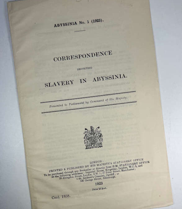 Correspondence Respecting Slavery in Abyssinia