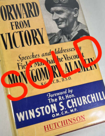 Forward from victory by Montgomery in dust-jacket: SOLD