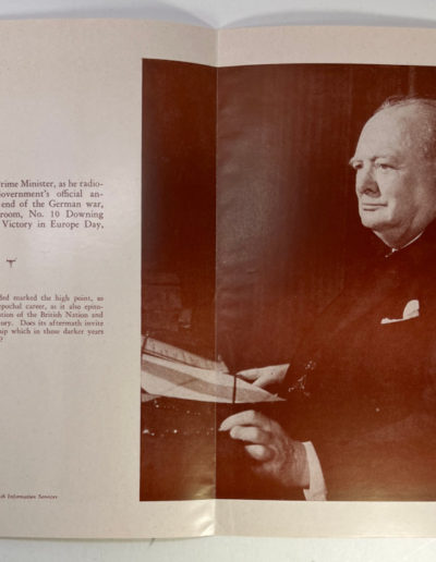The Future of a Remarkable Statesman Churchill Souvenir Photo