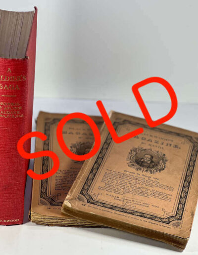 2 Blackwood Magazines + Book - A Soldiers Saga: SOLD