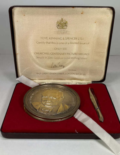 Churchill Centenary Picture Medal in Presentation Case