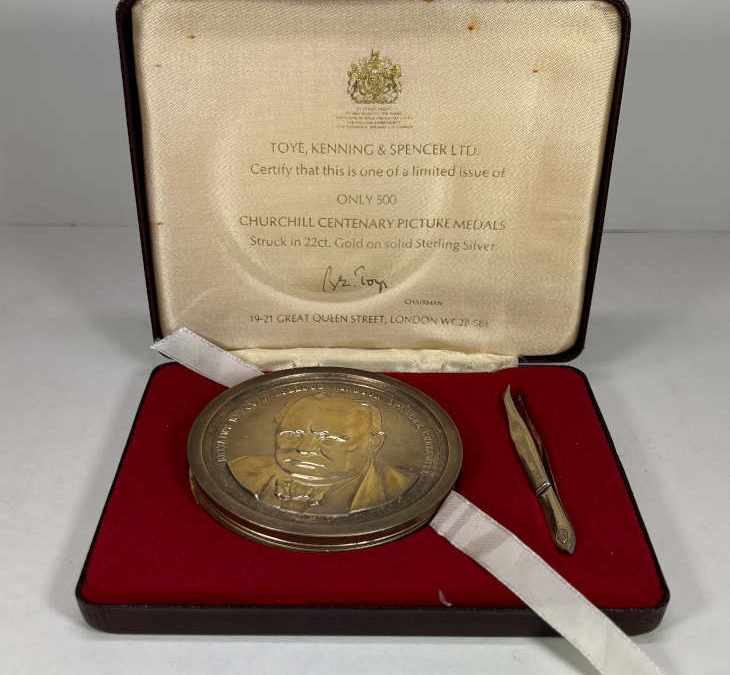 Churchill Centenary Picture Medal