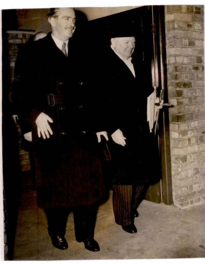 Winston Churchill w/ Anthony Eden- 1951 Press Photograph