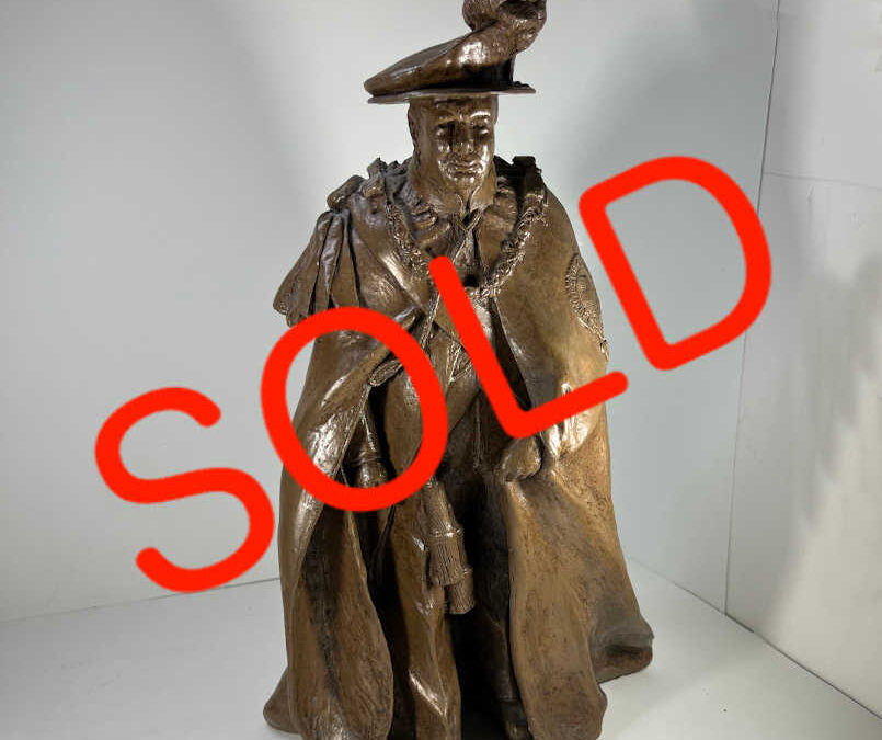 Cold Cast Bronze Statue of Winston Churchill