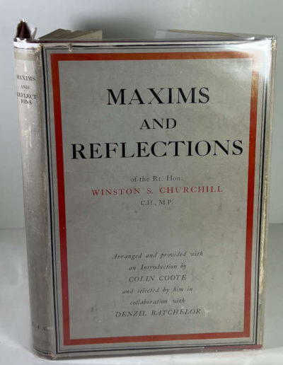 Maxims And Reflections in Dust Jacket