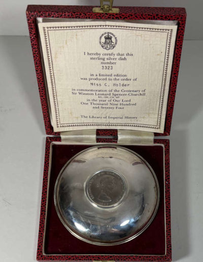 Sterling Silver Dish with COA