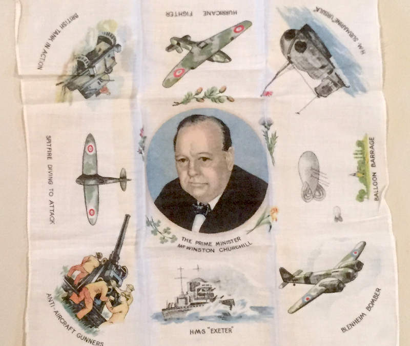 Wartime Silk Square: Winston Churchill
