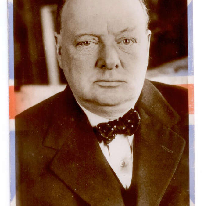 Churchill Postcard – First Lord of the Admiralty