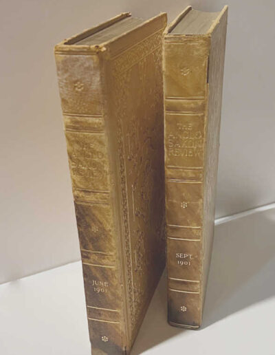 Spine Darkening on 2 vols Anglo Saxon Review