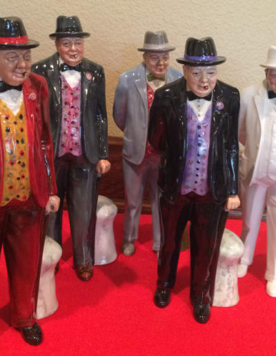 5 Royal Doulton Churchill Figures in 5 Colourways