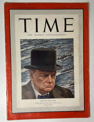 Winston Churchill: Front Cover Time Magazine 1941