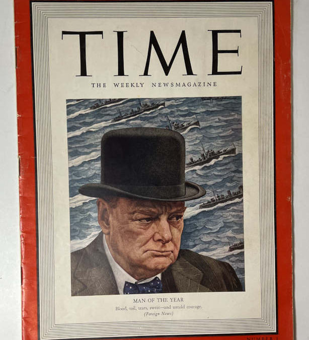 TIME Magazine: Winston Churchill Front Cover  – Jan 6, 1941