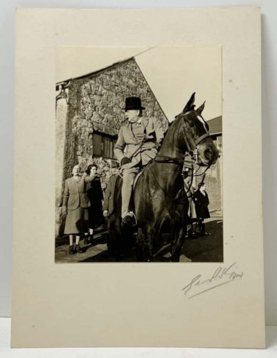Original undated Photograph: Winston Churchill on a Horse