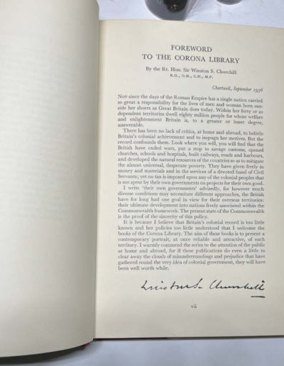 Winston Churchill Foreword in Corona Library Set