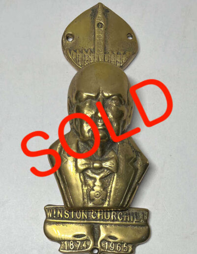 Churchill Brass Door Knocker: SOLD
