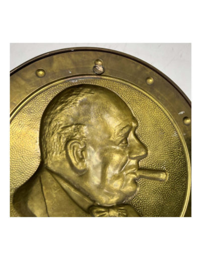 Churchill Brass Wall Plaque with back hook
