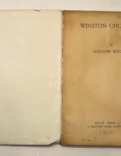 Churchill Wartime Paperback: TItle Page