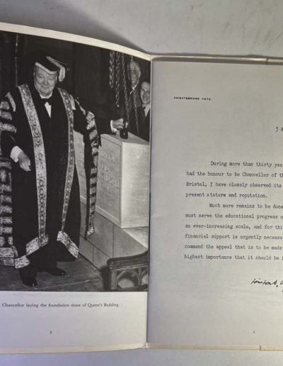 University of Bristol Appeal: Churchill Frontispiece