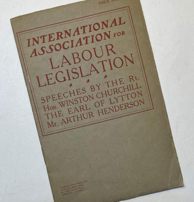 Churchill Speech: International Association for Labour Legislation
