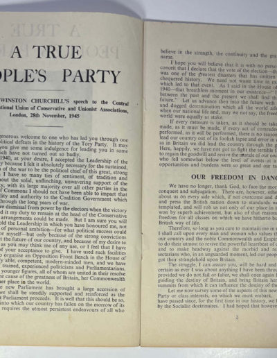 Churchill Speech: A True People’s Party - p1
