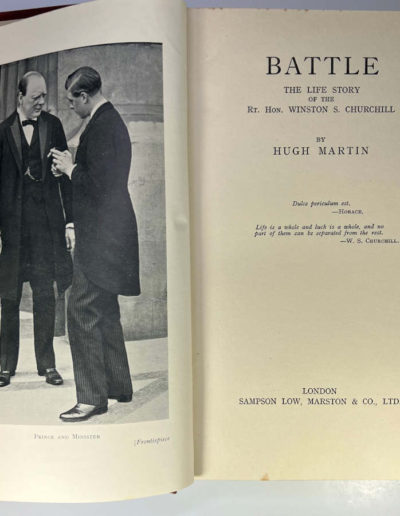 BATTLE Frontispiece– Churchill Life Story