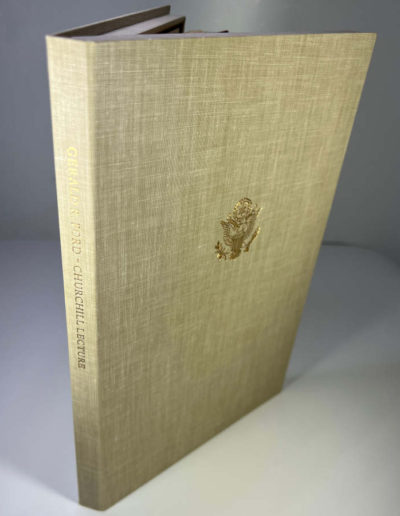Churchill Lecture Ford: Clamshell Box Gilt Title