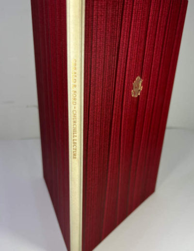 Churchill Lecture Signed by Ford: Hardcover