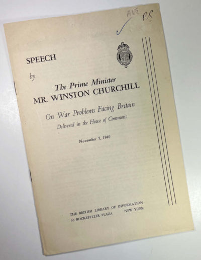 Churchill Speech With rubbing at top