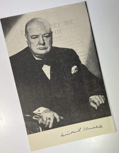 Mr. Churchill’s Message To You