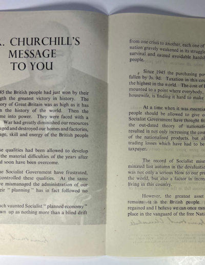 Mr. Churchill’s Message To You. p1
