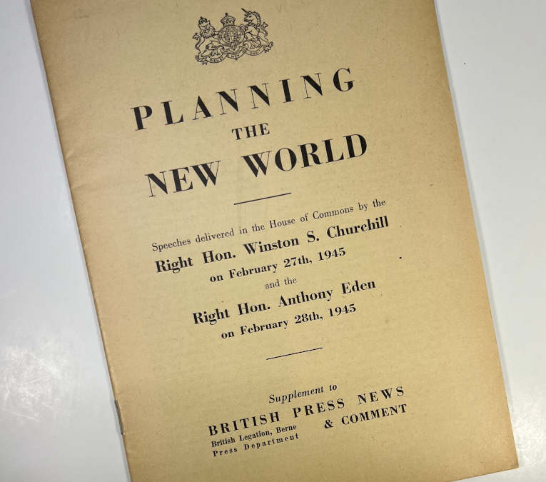Planning The New World: Churchill Speech