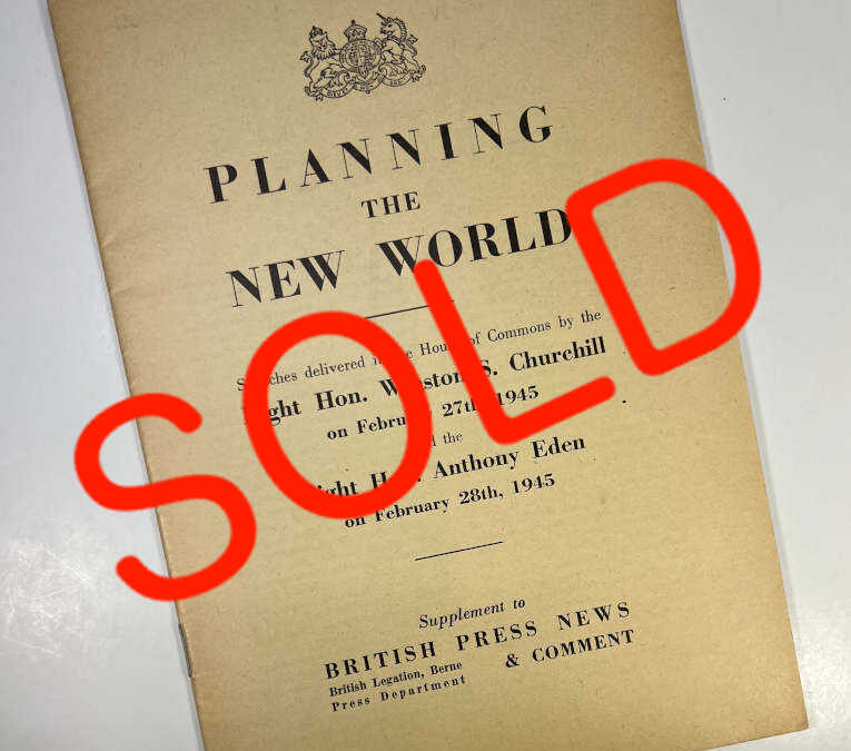 Planning The New World: Churchill Speech