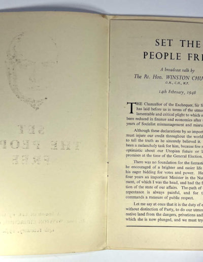 Churchill Speech: Set the People Free, p1