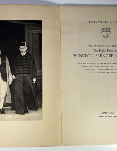 The Ceremonies Honor Winston Churchill: Title Page