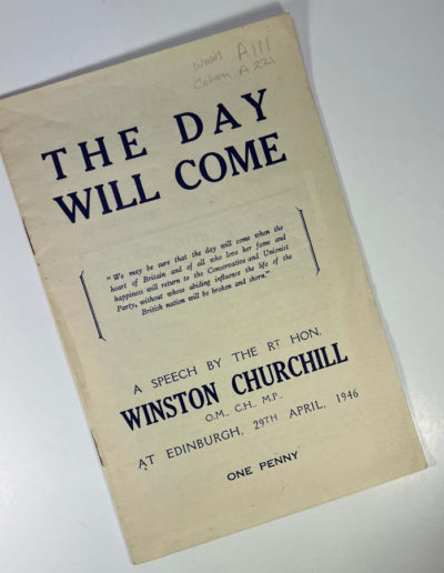 Churchill Speech - The Day Will Come