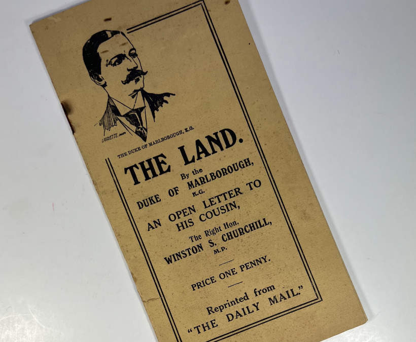 The Land: Marlborough – Open Letter to Winston Churchill