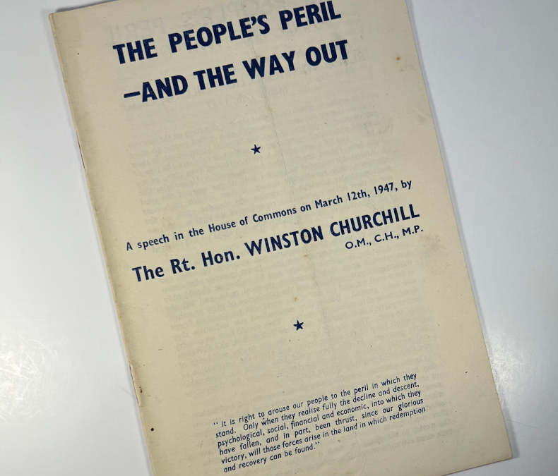 Churchill Speech: The People’s Peril – And The Way Out