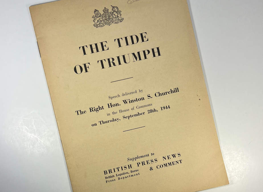 The Tide of Triumph: Churchill Speech