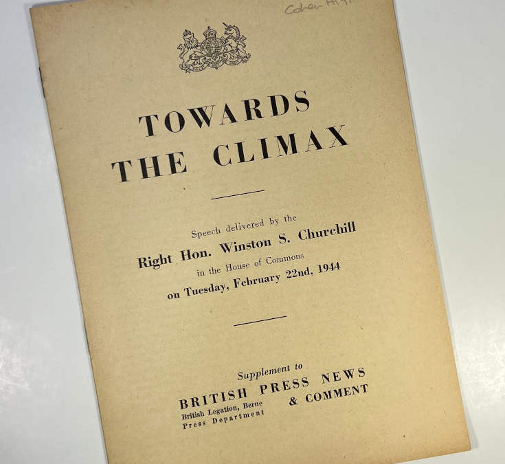 Towards the Climax: Churchill Speech