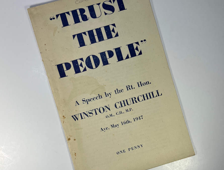 Churchill Speech: Trust The People
