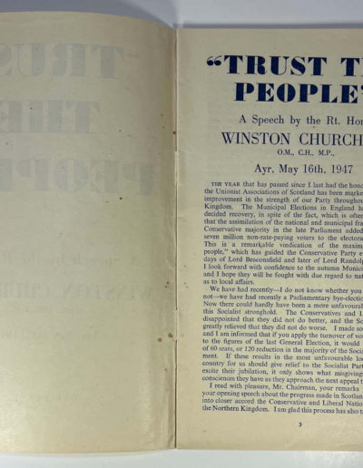 Churchill Speech: Trust the People, p1