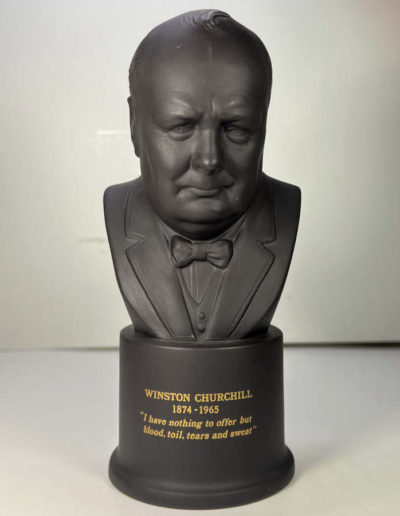 Winston Churchill: Wedgwood Centenary Black Basalt Bust